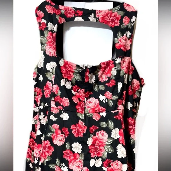 Torrid Black and Pink Floral Dress - Picture 8 of 16